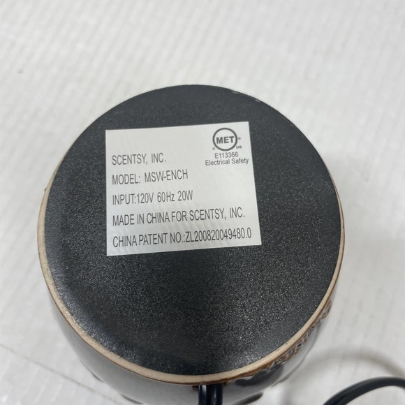 Scentsy Enchanted Scentsy Warmer Model #MSW-ENCH Charcoal Amethyst Base - Picture 4 of 4